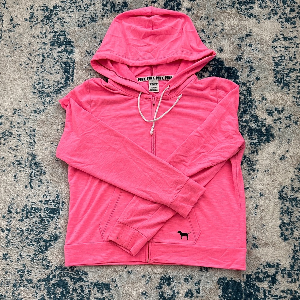 PINK Victoria's Secret Pink Hoodie size large cute